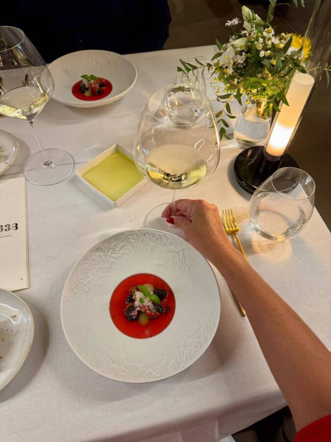 Sobremesa em restaurante de luxo em Portugal