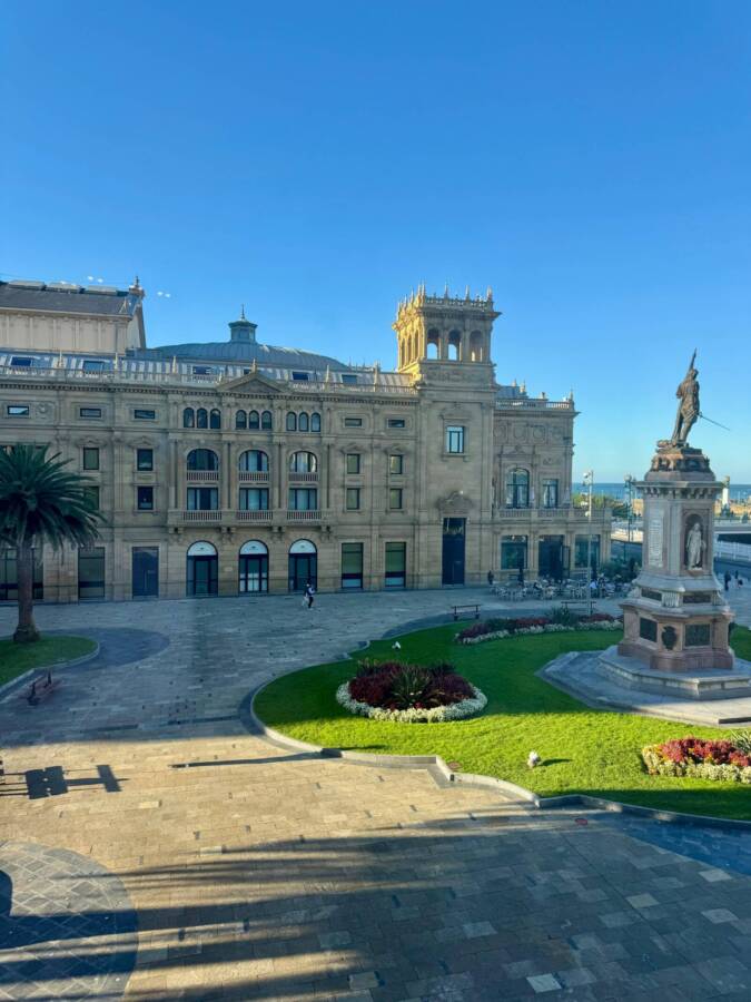 Vista em hotel de luxo