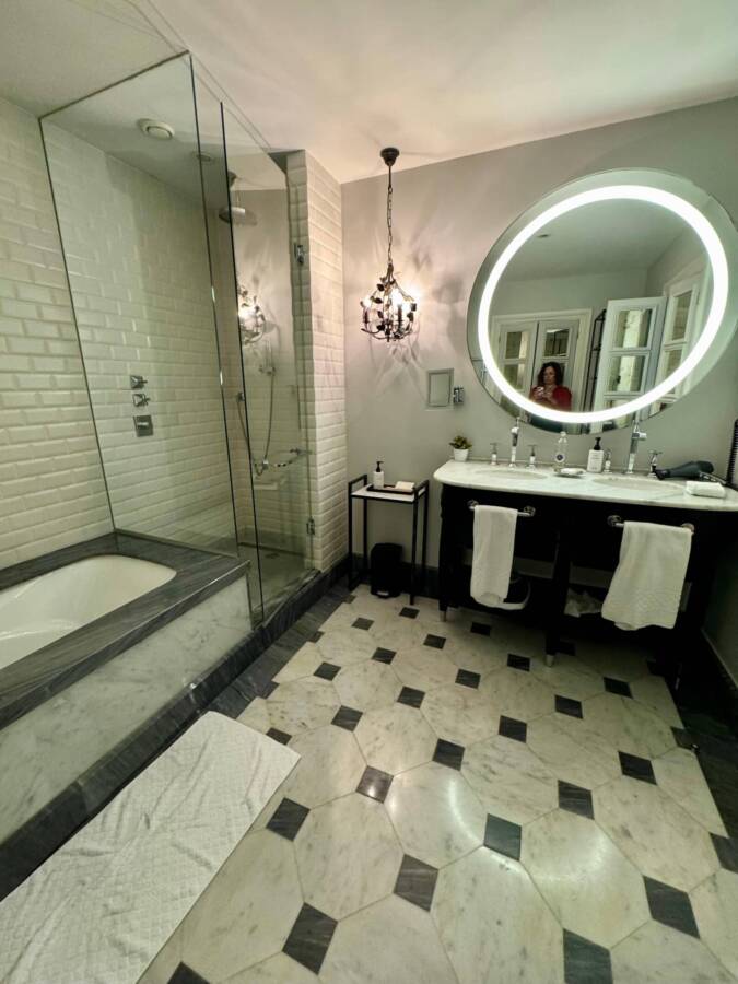 Banheiro do Hotel Maria Cristina