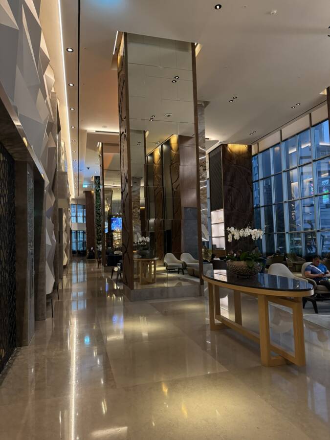 Lobby do hotel de luxo em Lima