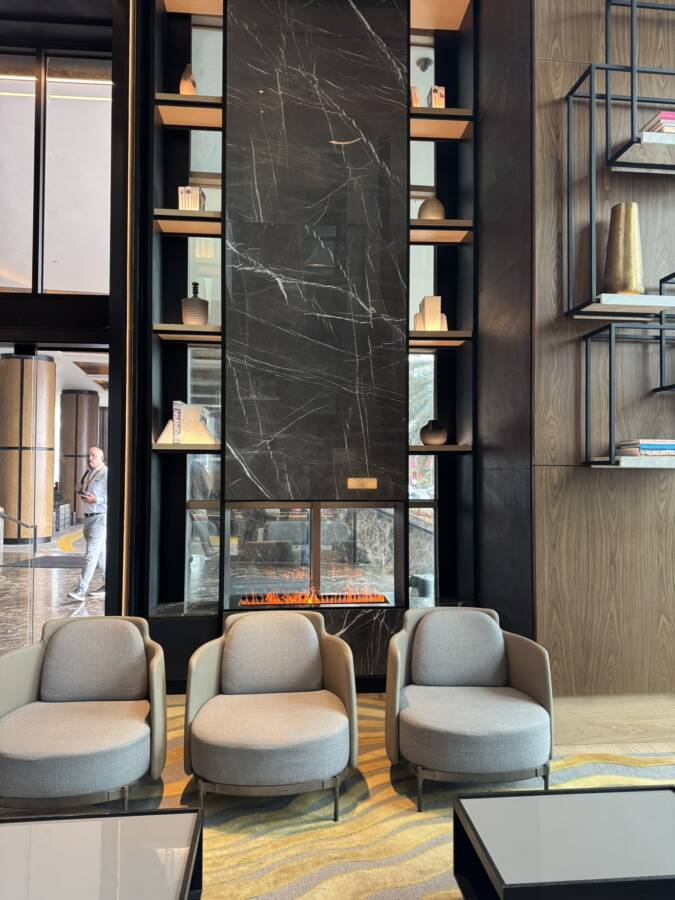 Lobby do hotel de luxo em Lima